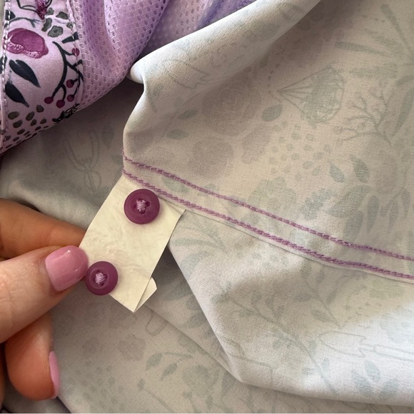 Duluth-Flex-Sidewinder Long Sleeve Shirt-Garden Print-Purple-Cooling-Vented-S - Picture 12 of 15